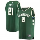 Camiseta Tony Snell 21 Milwaukee Bucks Icon Edition Verde Hombre